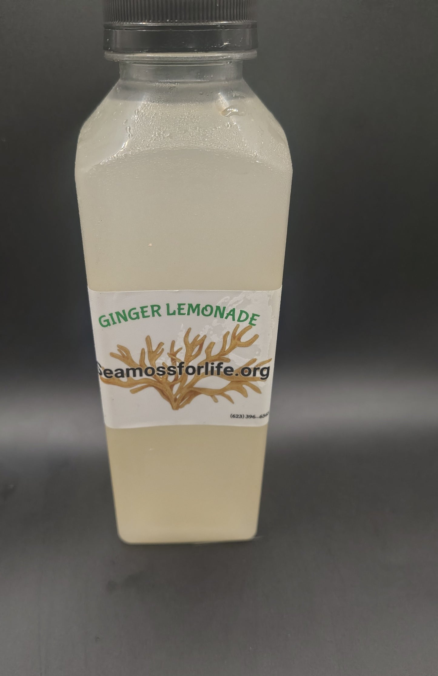 Ginger lemonade seamoss juice