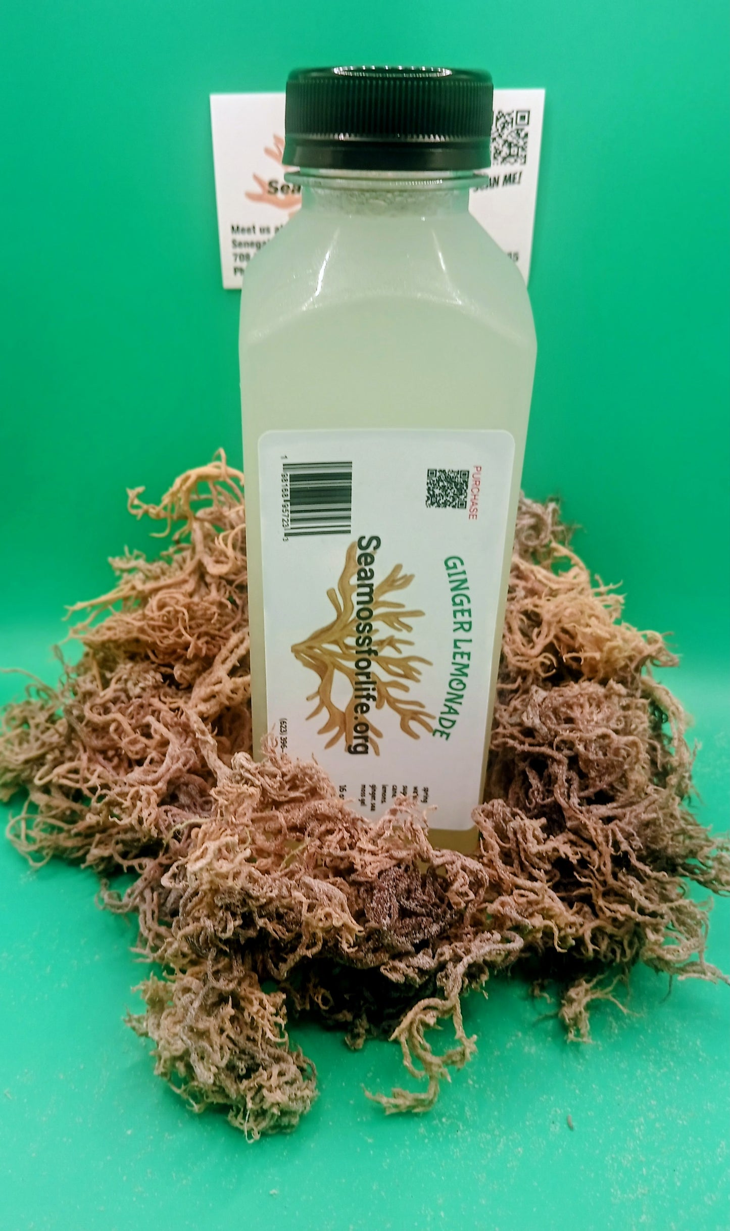Ginger lemonade seamoss juice