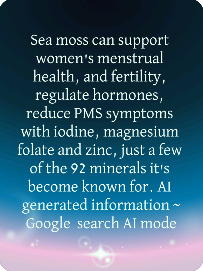 Sea moss benefits for women