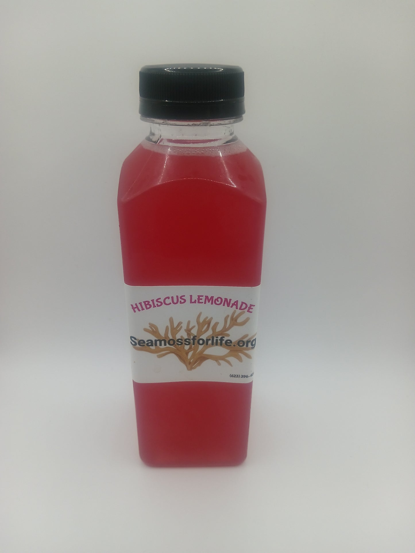 Hibiscus lemonade seamoss juice