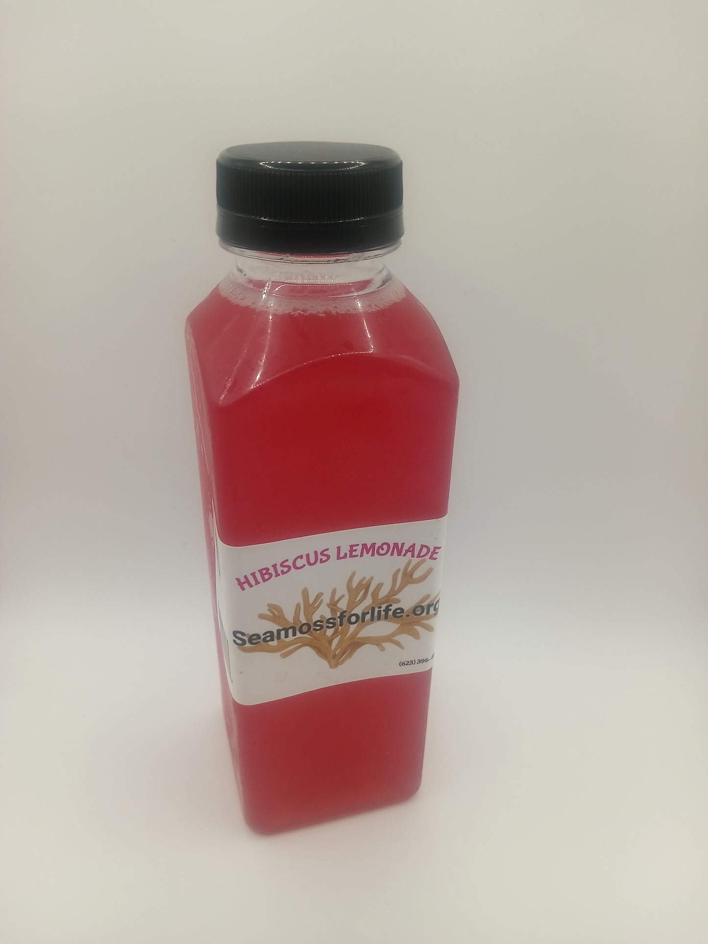 Hibiscus lemonade seamoss juice