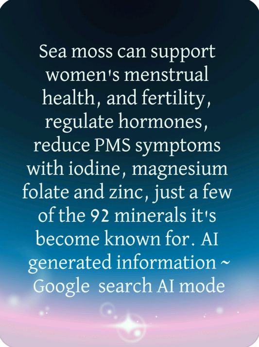 Sea moss benefits for women