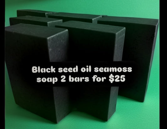 Black seed oil seamoss soap