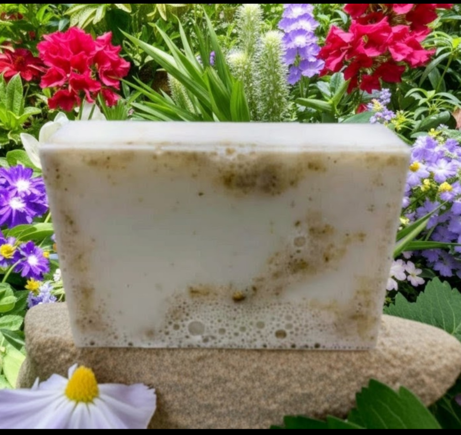 Peppermint sea moss soap