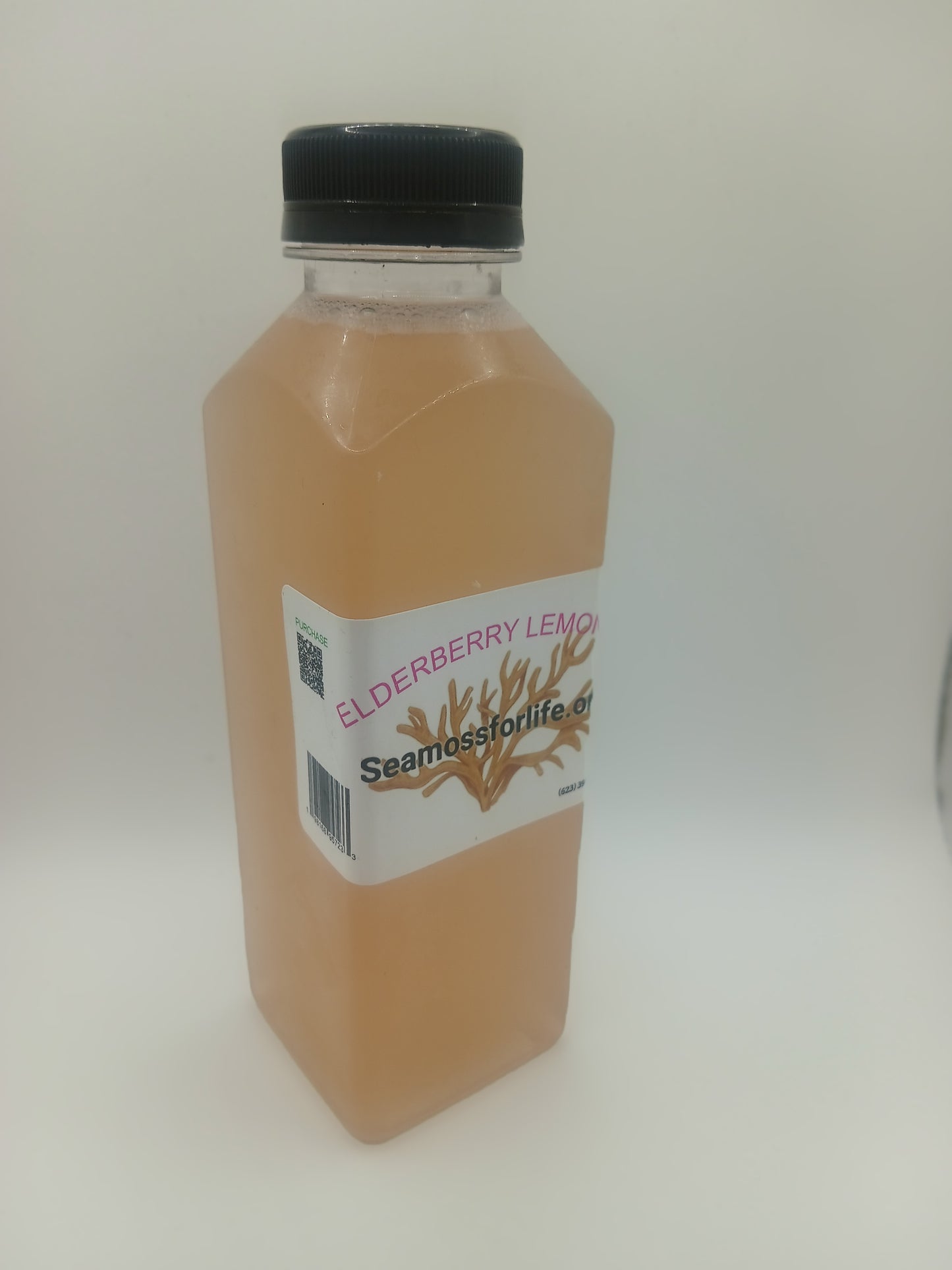 Elderberry lemonade seamoss juice