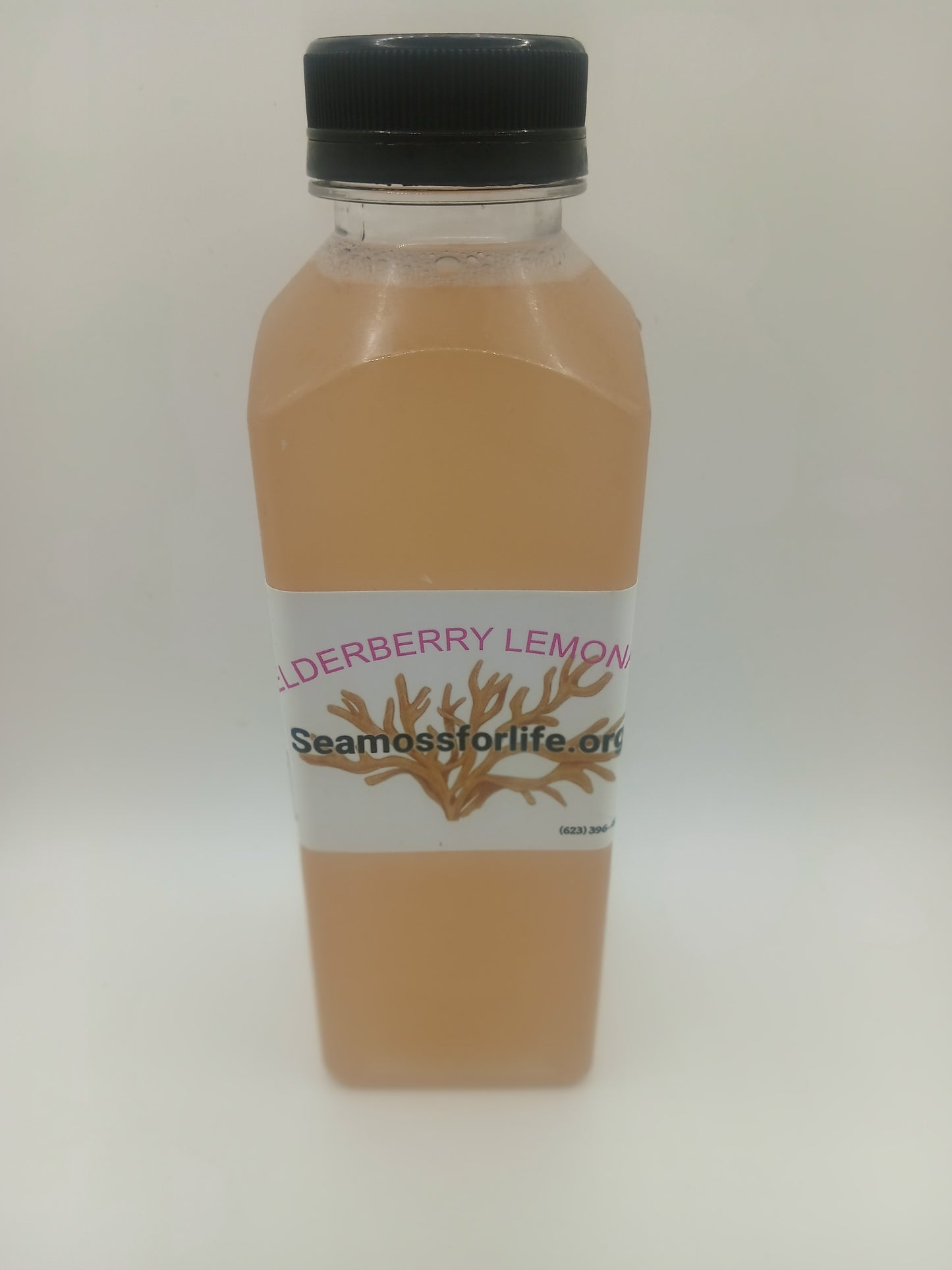 Elderberry lemonade seamoss juice